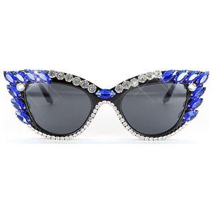 NEW Sparkling Bling Swarovski Crystal Rhinestone Sunglasses UV400 +FREE …